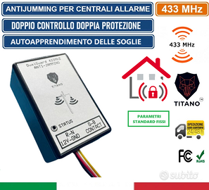 ANTI JAMMING ANTI OSCURAMENTO ALLARME 433MHz