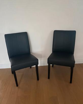 Coppia Sedie nere Ikea