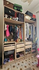 Armadio ikea Pax 4 moduli 100 cm