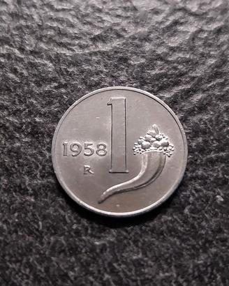 1 Lira 1958 Cornucopia Italia
