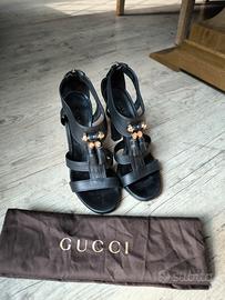 scarpe Gucci in pelle nera 