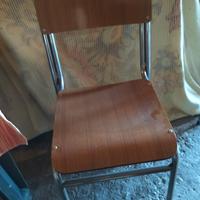 sedia (3 pezzi) in formica anni "60