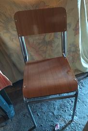 sedia (3 pezzi) in formica anni "60