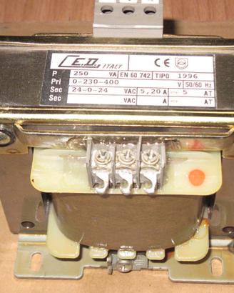 Trasformatore v24-0-24 250 Watt Nuovo