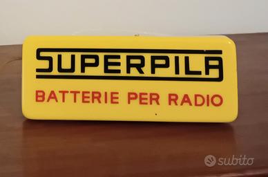 Insegna luminosa Superpila Vintage 