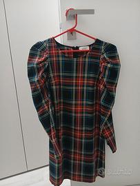 vestito donna scozzese