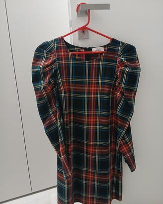 vestito donna scozzese