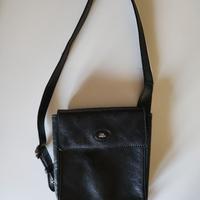 THE BRIDGE tracolla uomo in pelle nera