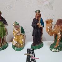 Statuine presepe gesso anni 30 