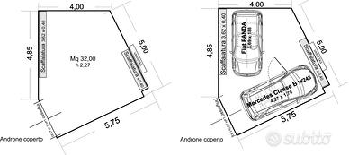 Garage Box auto - 32mq ANZIO piano stradale