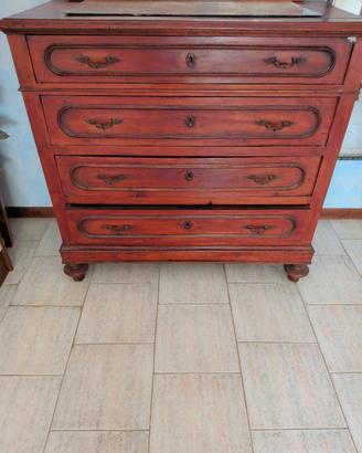 Cassettiera in legno