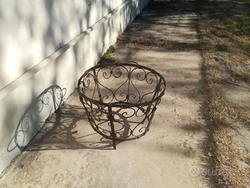 portavaso vintage in ferro