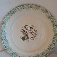 piatto ornamentale epoca fascista 