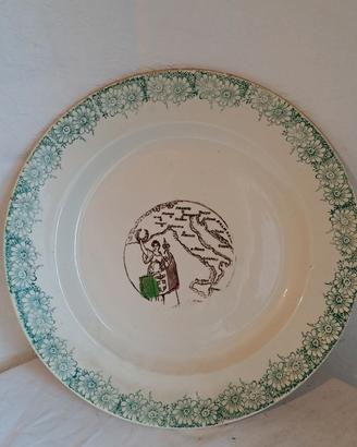 piatto ornamentale epoca fascista 