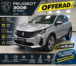  PEUGEOT 3008 GT PACK,  2021, EAT8