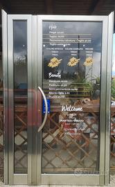 porta ingresso negozio 2 ante 