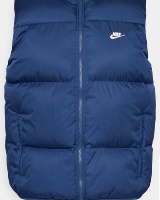 Piumino gilet senza maniche Nike puffer blu XS
