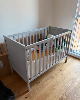 Lettino Bambino Sundvik Ikea grigio