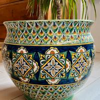 Cachepot, portavaso in ceramica di Vietri