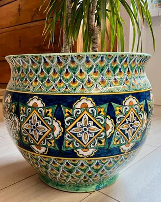 Cachepot, portavaso in ceramica di Vietri