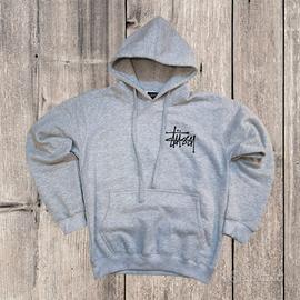 Felpa con cappuccio grigia