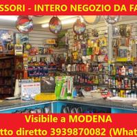 NEGOZIO AUTOACCESSORI da fallimento - INTERO STOCK