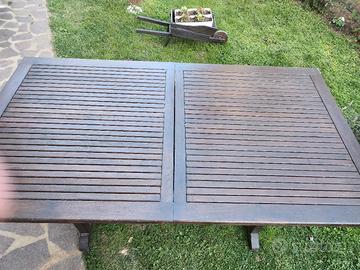 tavolo legno giardino
