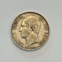 Belgio 5 Franchi Léopold I 1865 Argento
