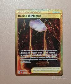 Carta Pokemon Bacino di Magma Gold