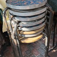 Tavoli da bar ferro allumunio resina