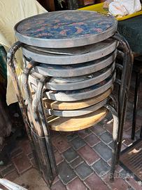 Tavoli da bar ferro allumunio resina