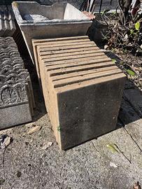 Piastrelle da giardino in cemento 50x50x4 cm – col