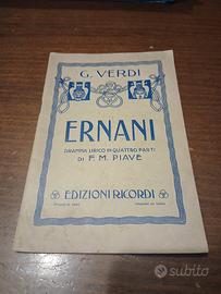Raro Libretto d'Opera ERNANI - Giuseppe Verdi