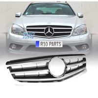 GRIGLIA PER MERCEDES CLASSE C W204 S204 07-14 NERO