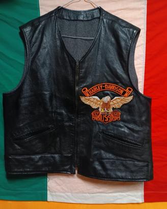 Gilet pelle Harley davidson