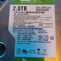 Hard Disk WD Caviar Green 2TB (Modello WD20EARS)