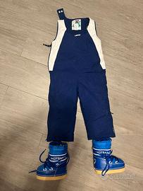 Tuta da Neve bambino 2 anni + scarponi 23/25