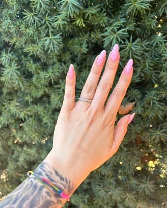 Anello eternity oro bianco 18k / 1,07 ct