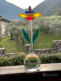 Fiore in vetro Alfredo Barbini Murano