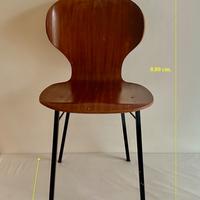 Sedia Mid-Century Lulli Sedie di Carlo Ratti