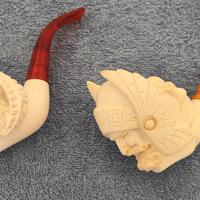 2 PIPE IN SCHIUMA DI MARE - MEERSHAUM