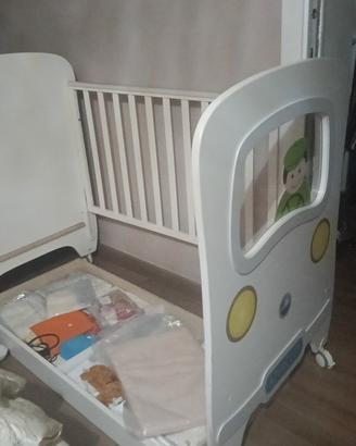 Culla lettino Azur con materasso 