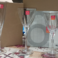 Rcr Servizio 18 Calici Vetro Fusion Trasparente