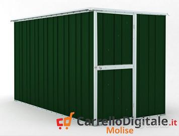 Deposito attrezzi giardino 175x307 verde scuro