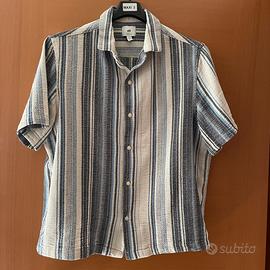 Camicia H&M righe bianca-blu tg M/L - Inutilizzata