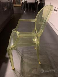 sedia bambini kartell lou lou gialla