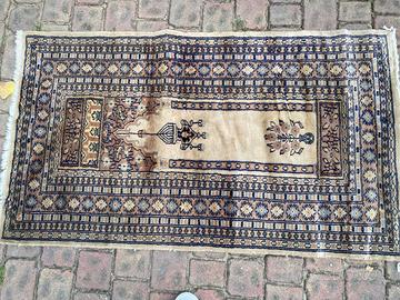 Tappeto orientale seta e lana