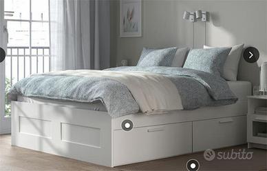 letto Ikea Brimnes matrimoniale contenitore