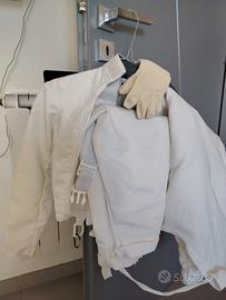 Divisa da scherma completa per mancino più spada