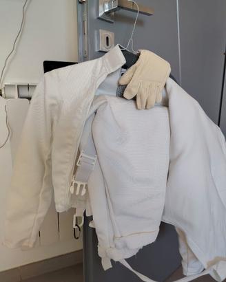 Divisa da scherma completa per mancino più spada